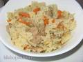 Rice porridge with meat like pilaf in Tefal RK-816E32 multicooker