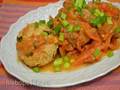 Turkey meatballs with vegetable sauce (Tortilla Chef 118000 Princess Baker)