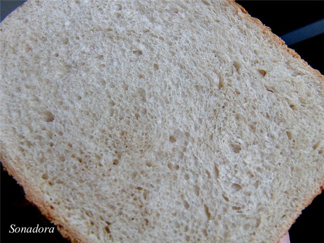 לחם מחיטה מלאה עם מים מוגזים (שיטת ספוג)