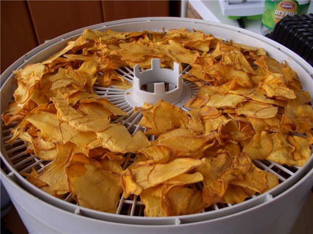 Dried fruit chips